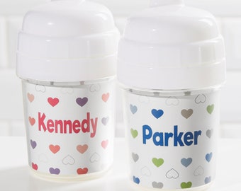 Hearts Personalized Sippy Cup, Easter Basket Stuffers, Easter Gifts for Boys, Kids Easter Gifts, Personalized Easter Gift, Kids Gift, Easter