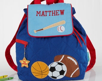 All Star Sports Embroidered Kid's Backpack, Personalized Back to School Gifts, Embroidery Gifts, Embroidered Kids Backpack, Toddler Backpack