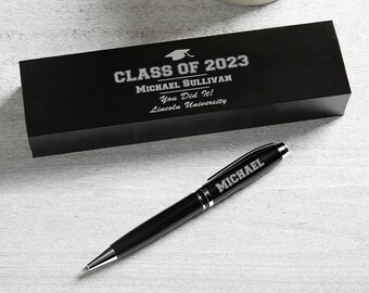 The Graduate Personalized Aluminum Pen Set, Gifts for Grad, Personalized Office, Graduation Gift, Grad Gift
