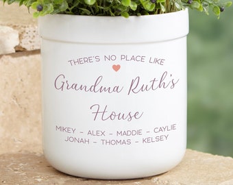 No Place Like Personalized Grandparents Outdoor Flower Pot, Personalized Gift for Her, Mother's Day Gift, Gift for Grandma, Planter