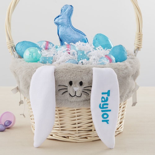 Personalized Lavender Easter Basket With Liner Easter Etsy