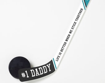 For Him Personalized Mini Hockey Stick, Sports gifts for him, Hockey Gift, Personalized Gifts for Dad, Gift for Him, Man Cave Decor