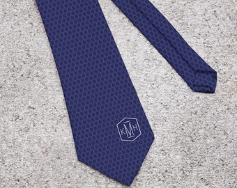 Monogram Personalized Men's Tie, Necktie, Father's Day Gifts, Gifts for Him, Mens Gifts, Mens Clothing, Personalized Gifts for Dad