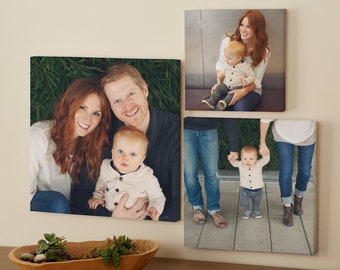 Square Photo Memories Canvas Print – Anniversary Gift – Mother's Day Gift – Gifts for Her – Home Decor – Custom Canvas – Photo Canvas