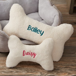Personalized Dog Bone Large Pet Pillow, Personalized Gifts for Pets, Pet Owner Gifts, Pet Furniture, Gifts for Pets, Stocking Stuffer