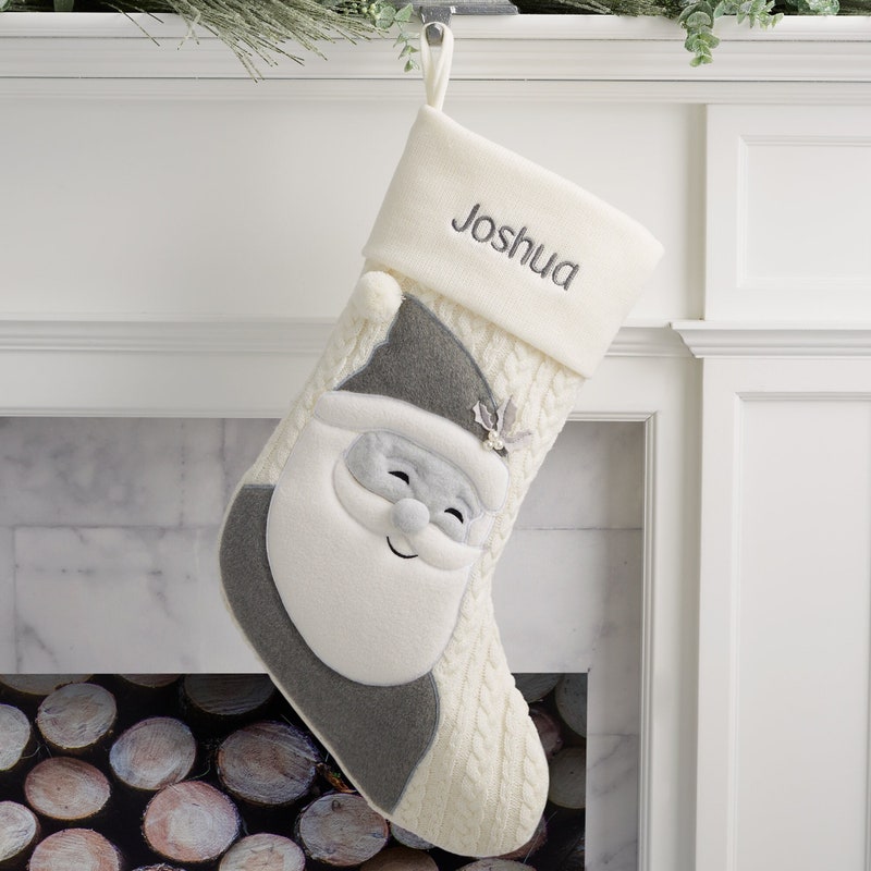 Santa Stocking - Etsy