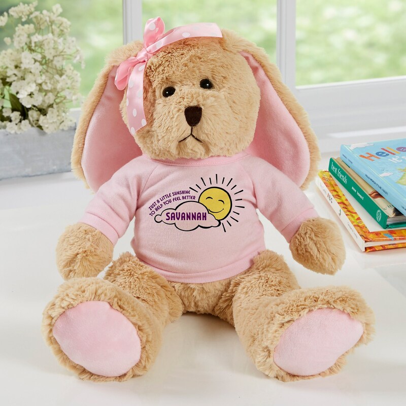 Ganz Get Well Soon Plush Gift – Woofie The Puppy With Heart, 12 Inches