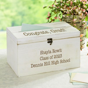 Write Your Own Personalized Graduation Wood Card Box, Graduation Party Decor, Graduation Keepsake, Graduation Gifts, Graduation Card Box