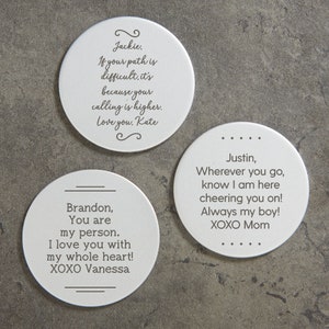Write Your Message Personalized Metal Pocket Token, Pocket Coin, Memorial Keepsake, Pocket Hug, Hug Token, Pocket Token, Pocket Hug Coin