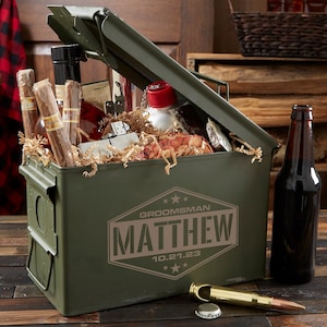 Personalized Groomsman Ammo Can – Military Surplus Gift