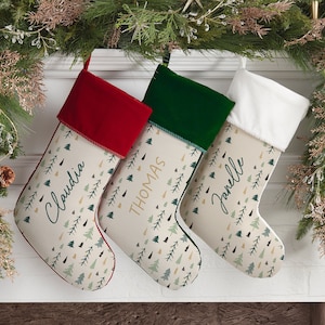 Christmas Aspen Personalized Christmas Stockings, Custom Stockings, Personalized Holiday Stocking, Embroidered Stocking, Christmas Decor