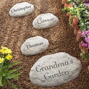You Name It Personalized Garden Stones, New Home Gifts, Housewarming Gifts, Garden Decoration image 1