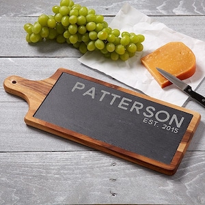 Rustic Family Personalized Cheese Board, Personalized Kitchenware, Personalized Charcuterie Board, Housewarming Gift