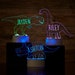 Dinosaur Personalized LED Sign, Kids Room Decor, Kids Decor, Night Light for Kids, Kids Gifts, Custom Name LED Light, LED Light, Lighting 