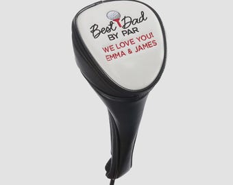 Personalized Golf Club Cover for Dad – Custom Embroidered Driver Head Cover – Father’s Day Golf Gift for Dad