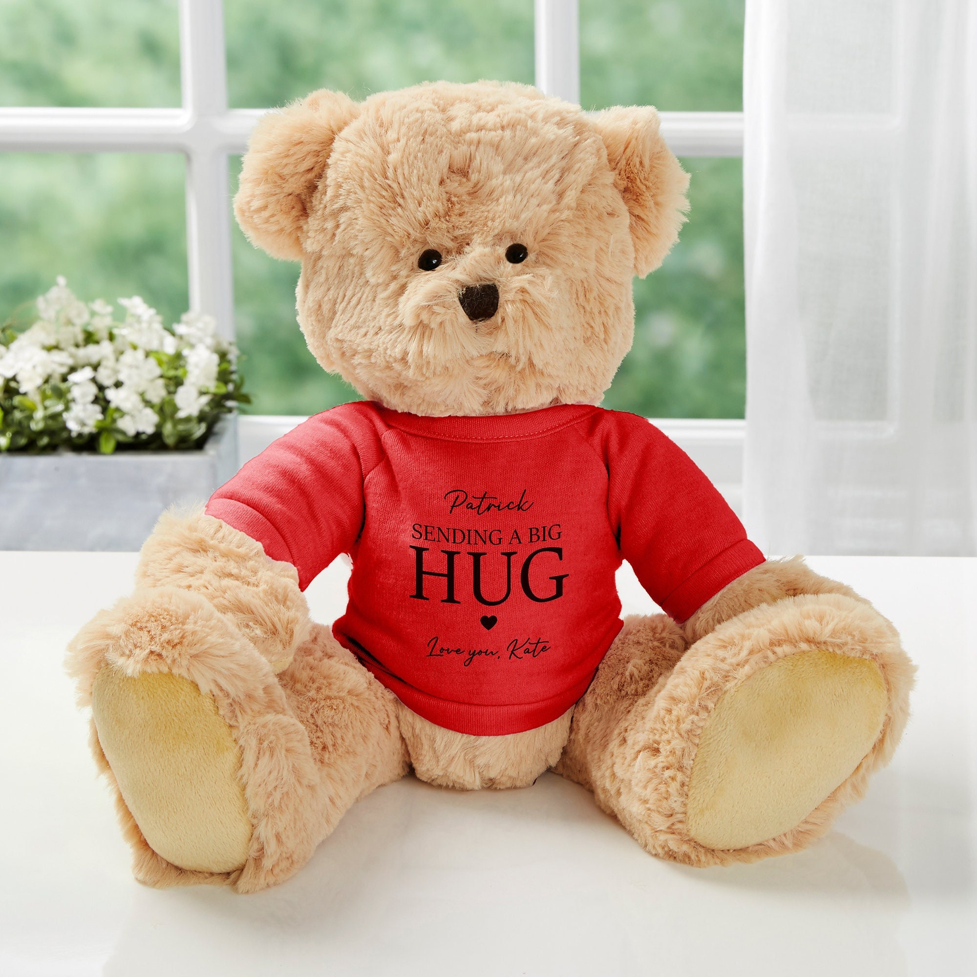 Sending Hugs Personalized Teddy Bear Gifts for Her Gifts for