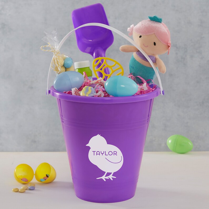 Easter Personalized Plastic Beach Pail & Shovel Bucket and Etsy
