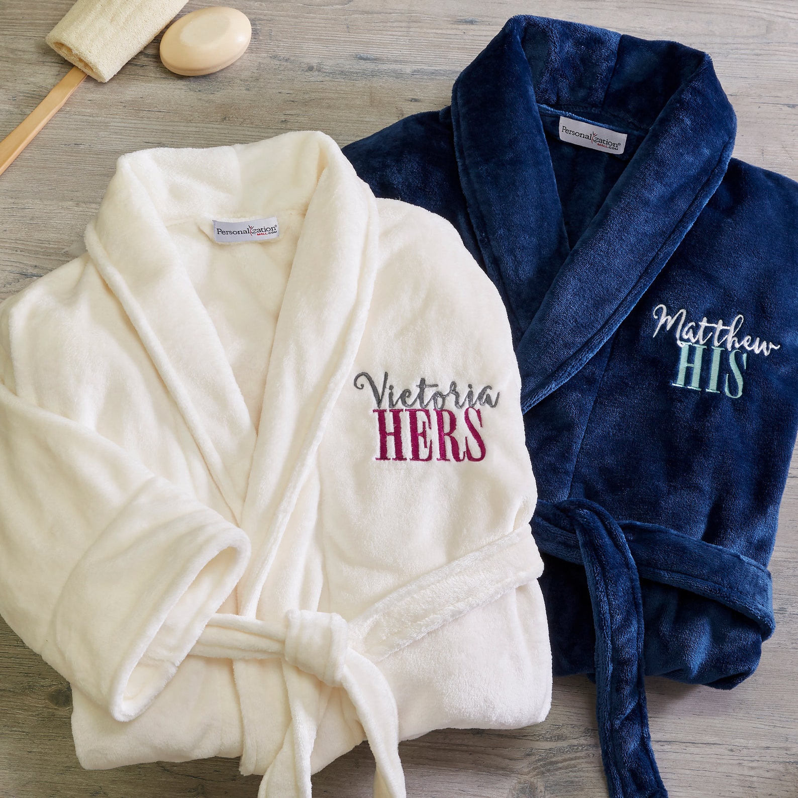 Personalized Embroidered Luxury Fleece Robes Gifts for Her Etsy