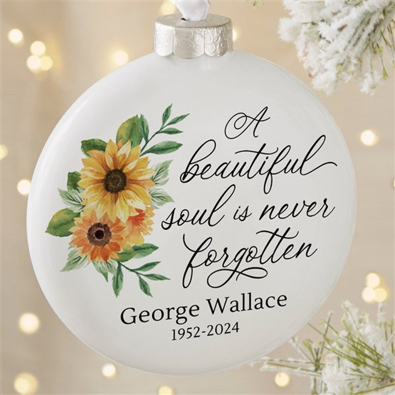 PersonalizationMall Memorial Photo Ornament - Thumbnail 3
