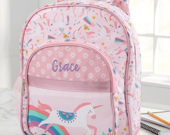 Unicorn Embroidered Kids Backpack, Personalized Back to School Gifts, Gifts for Kids, Embroidery Gifts, Custom Backpack, Toddler Backpack