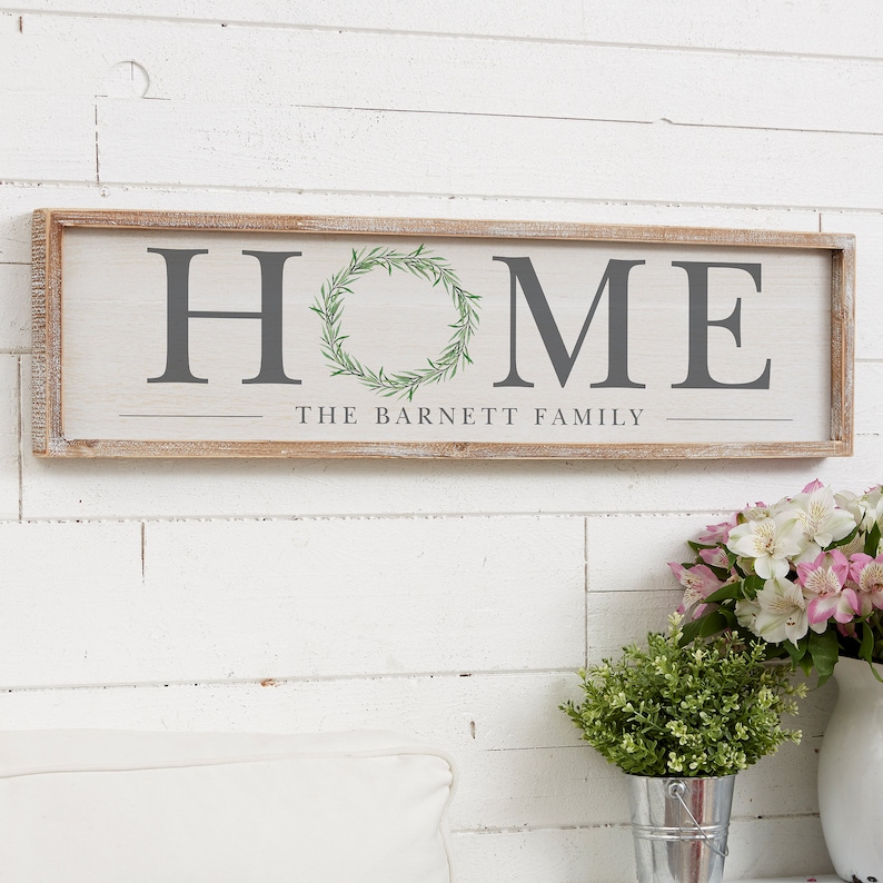 HOME Personalized Wood Wall Art New Home Gifts Housewarming Etsy