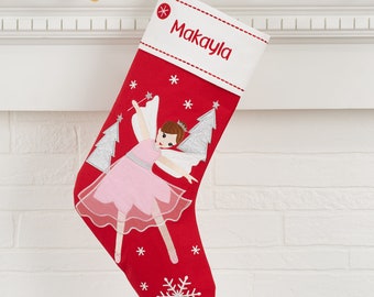 Red & White Snowflake Personalized Christmas Stocking Custom - Etsy