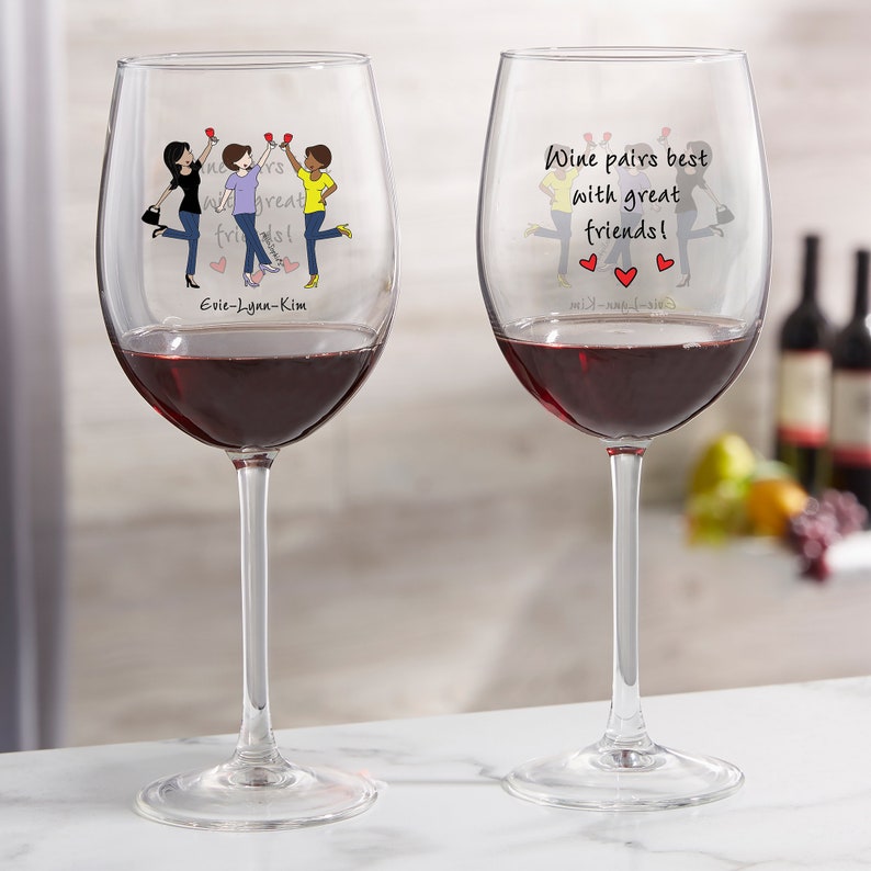 PersonalizationMall Wine Glass - Thumbnail 3