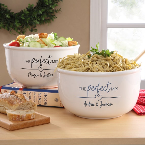 The Perfect Mix Personalized Serving Bowl, Housewarming Gifts