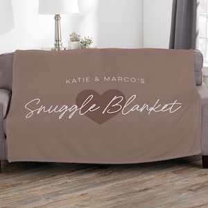 Snuggle Together Personalized Blanket, Custom Throw Blanket, Couple&#39;s Gifts, Valentine&#39;s Day Gift, Girlfriend Gift, Gift For Her, Wife Gifts