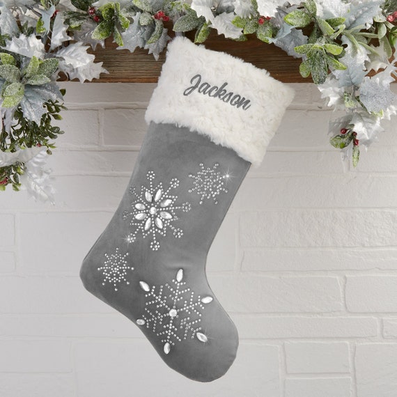 CHRISTMAS STOCKING with GOLD GLITTER DECORATING Pen Ships N 24h