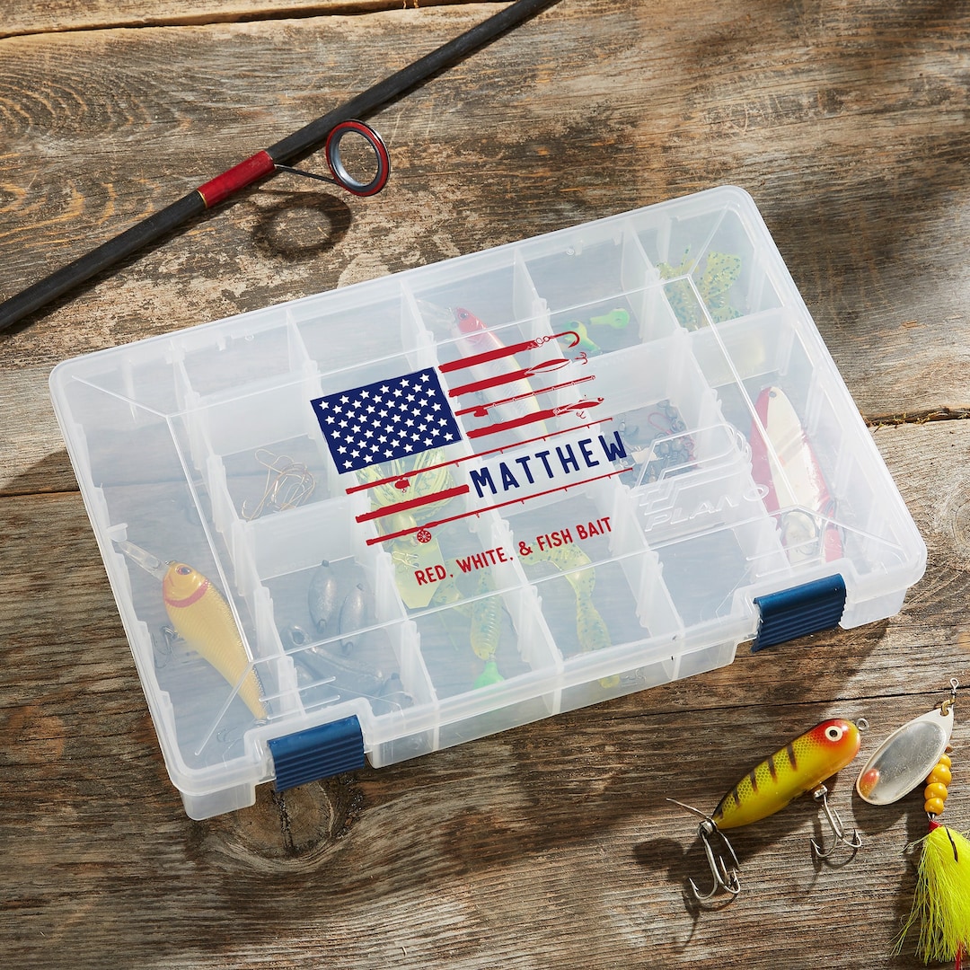 Personalized Tackle Box – Custom Fishing Organizer for Him – Fisherman ...