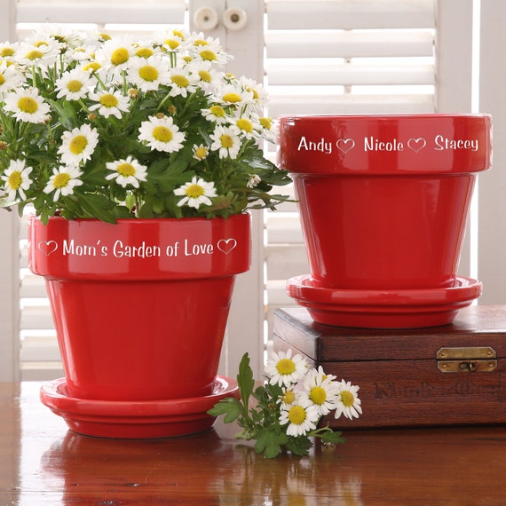 Garden of Love Flower Pot Gifts for Her Gifts for Mom Etsy