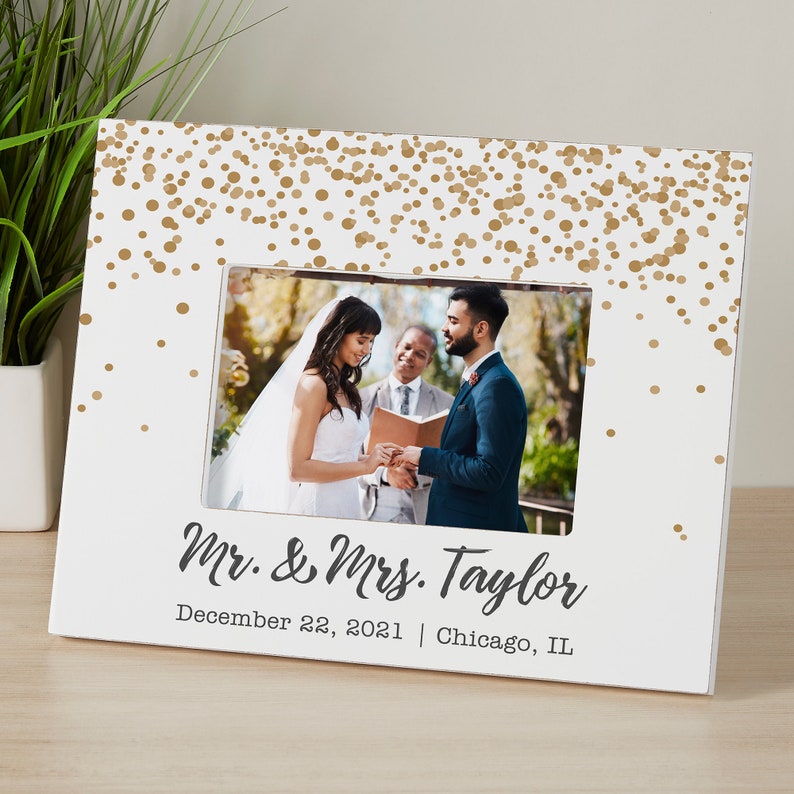 Sparkling Love Mr & Mrs Personalized Frame, Couples Gifts, Wedding Gifts, Personalized Wedding Gifts, Frames for Couple