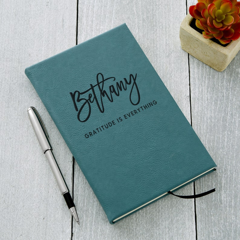 Script Name Personalized Writing Journal Journal Engraved Etsy