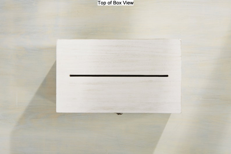 Classic Elegance Personalized Wedding Wood Card Box, Wedding Advice Box, Wedding Couples, Wedding Decorations, Personalized Gifts for Dad image 4