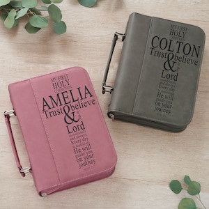 First Communion Personalized Bible Cover, Engraved Bible Cover, Religious Gift, Custom Bible Cover, Engraved Religious Gift, Communion Gift