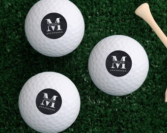Lavish Groomsmen Wedding Personalized Golf Ball Set of 3 – Personalized Wedding Party Gifts – Gifts for Groomsmen