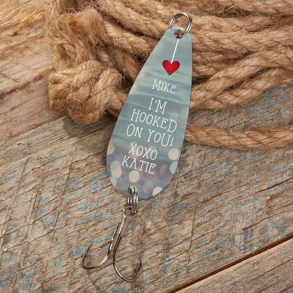 I'm Hooked on You Personalized Fishing Lure, Father's Day Gifts