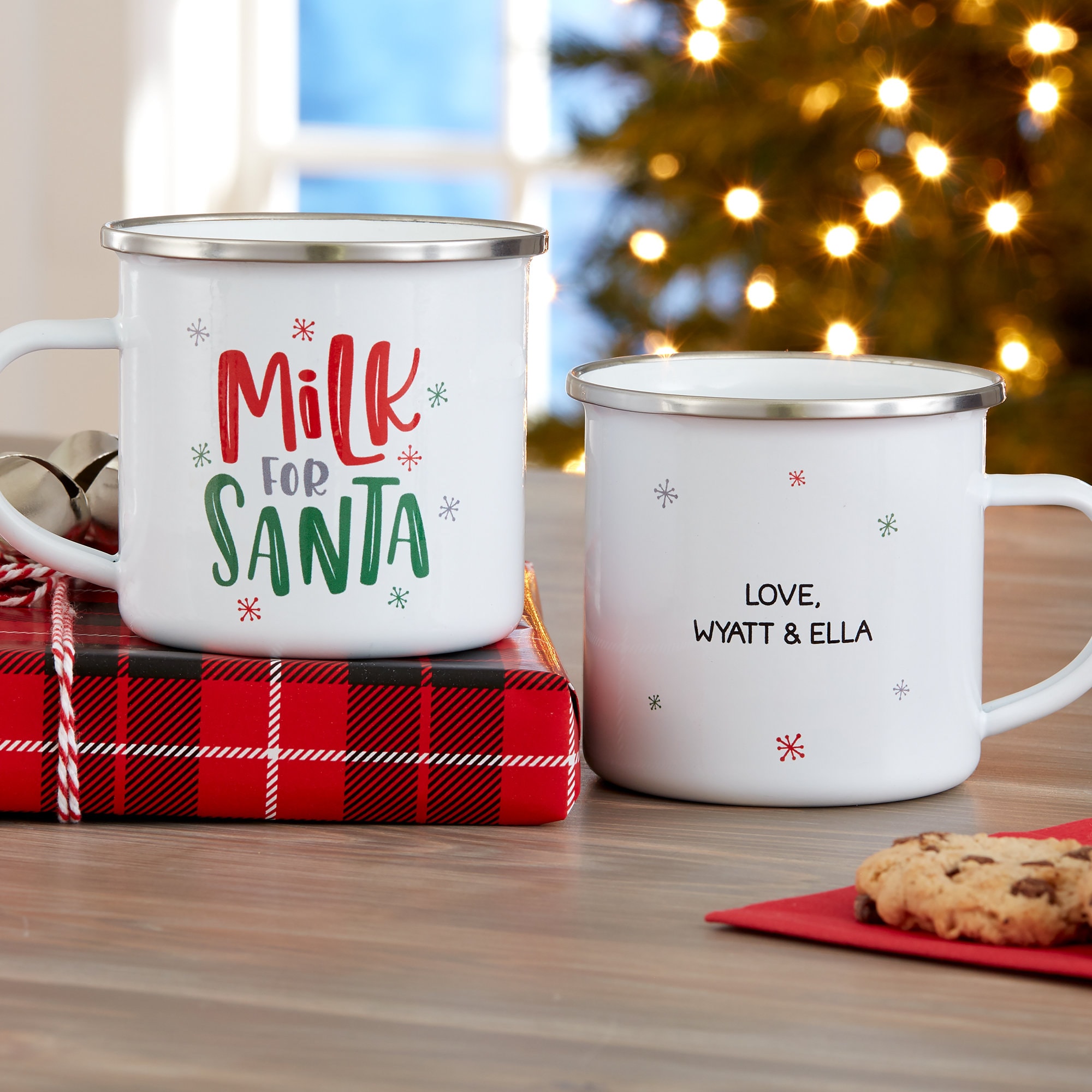 2 Kids Christmas Santa Tumblers Hot Drink Mug Cups Childrens Holiday  Plastic 9oz