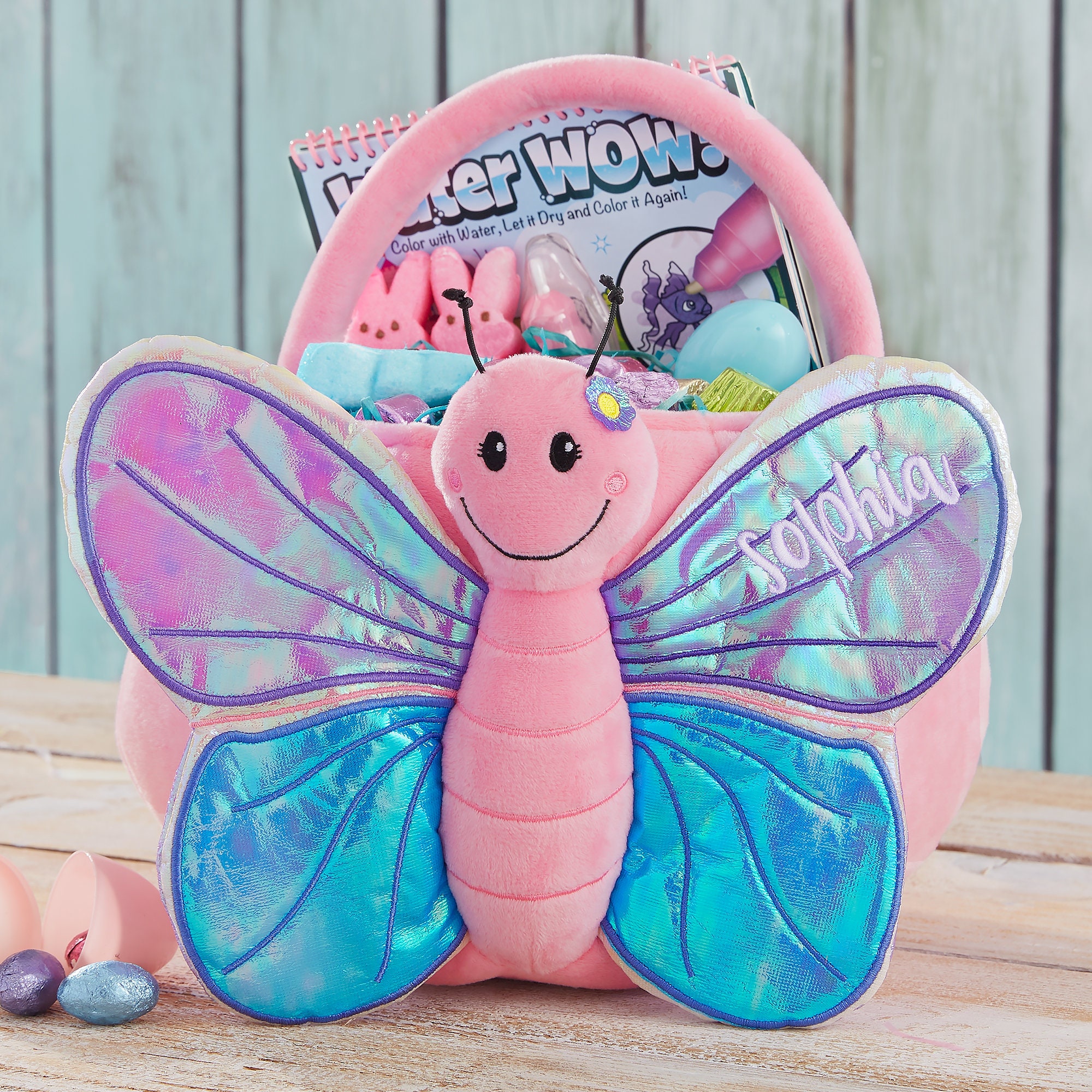 Butterfly Embroidered Easter Basket Easter Basket Easter | Etsy