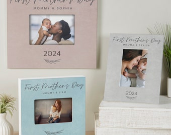 New Mom Picture Frame - First Mother's Day Gift for Mom - Personalized Photo Frame - Baby Shower Gift - Keepsake Memory Gift - Baby Frame