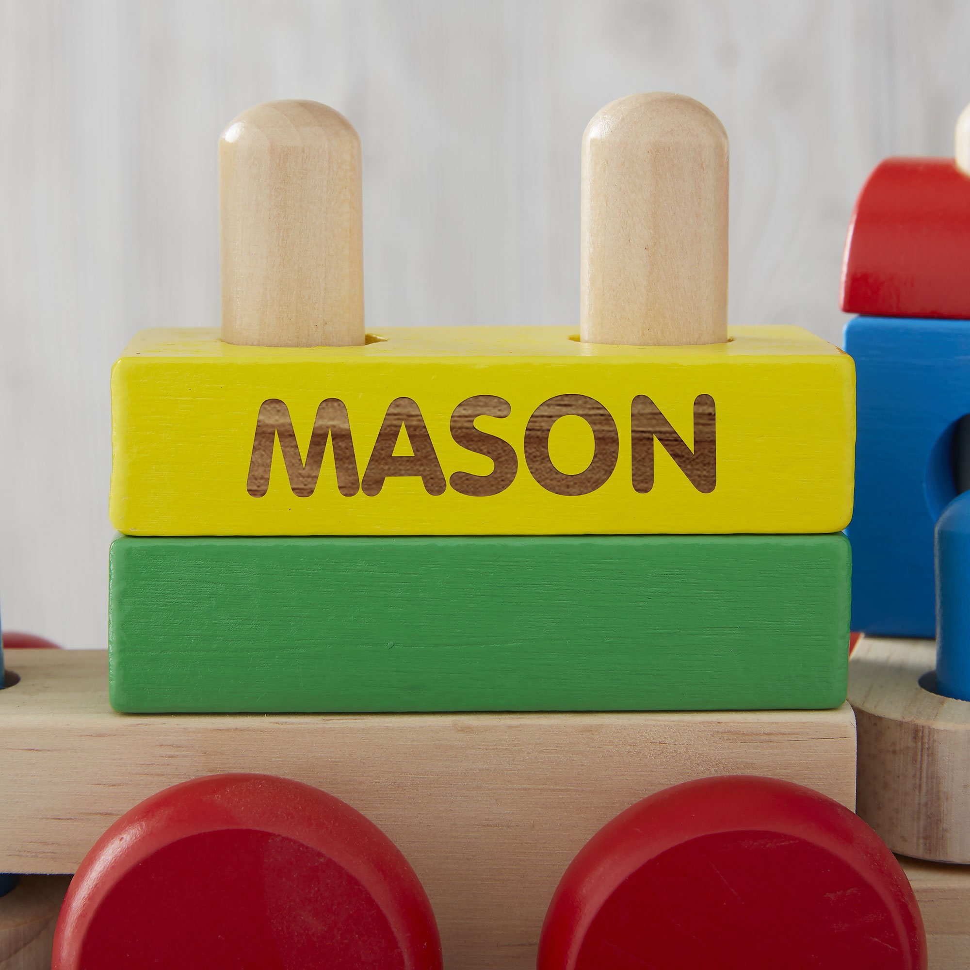 Melissa & Doug® Personalized Stacking Train Personalized Etsy