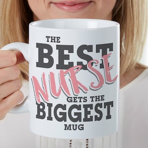 The Best... Personalized 30oz. Oversized Coffee Mug, Nurses Gifts, Teacher Gifts