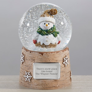 Snowman Personalized Christmas Snow Globe, Gifts for Christmas, Custom Christmas Decor, Christmas Decoration, Custom Snow Globe, Water Globe