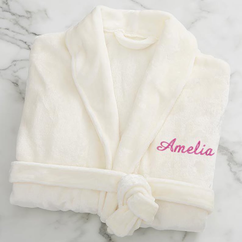 Embroidered Personalized Fleece Robe, Gifts for Her, Mother's Day Gifts ...