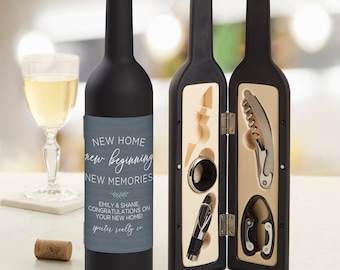 New Home, New Memories Personalized Wine Accessory Kit, Wedding Gifts, Housewarming Gifts, Wine Gift, Wine Accessories
