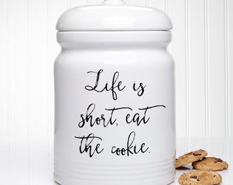 Kitchen Expressions Personalized Cookie Jar, Home Decor, Housewarming Gifts, New Home Gift, Realtor Gift, Wedding Gift, Realtor Closing Gift