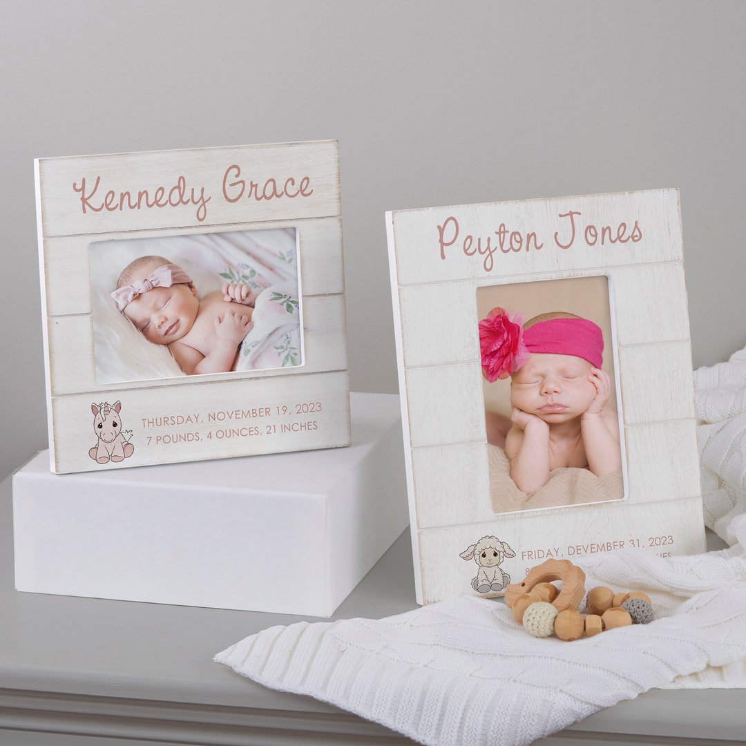 Baby Birth Info Personalized Picture Frame, Baby Gift, New Baby Gifts