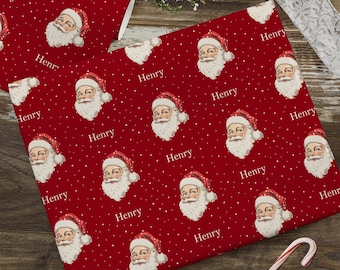 Christmas Snowflake Repeating Name Personalized Wrapping Paper, Custom Wrapping Paper, Christmas Wrapping Paper, Christmas Wrapping