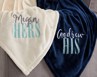 his and hers blankets